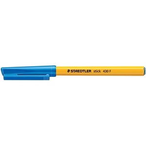 STAEDTLER Химикалка, 0, 3 мм, капачка, STAEDTLER "Stick 430 F", синя 430 F-3 (430 F-3)