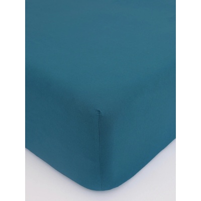 MKLozkoviny sk Jersey plachta s elastanom Deluxe petrolejová 160x200