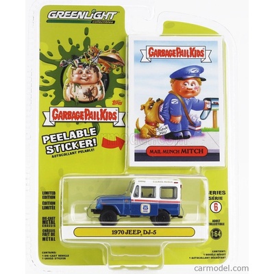 Greenlight Jeep Dj-5 Mail Munch Mitch 1970 Modrá Bílá 1:64