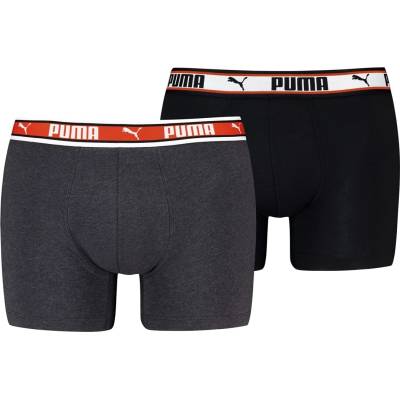PUMA Боксерки Puma Men's Logo Boxer - Black/Red