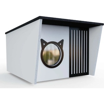 Котешка колиба Lilly L (kol. 2 white/black)
