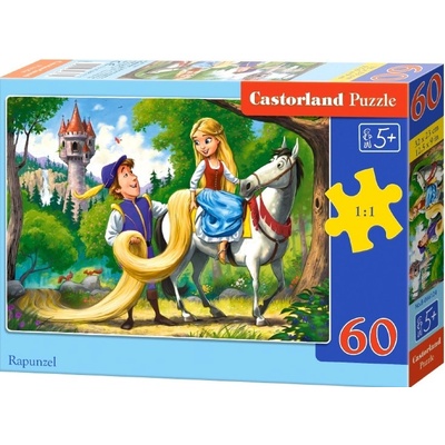Castorland Locika na koni Rapunzel 60 dílků