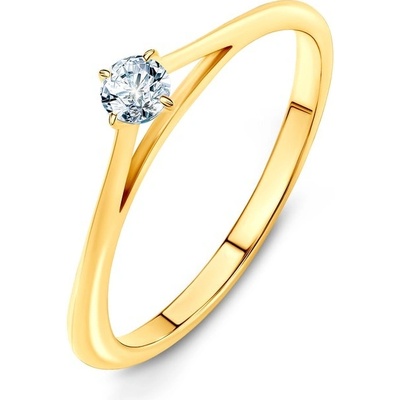 Savicki Zásnubný prsteň The Light žlté zlato diamant DL R1 1 1 Z