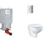 GROHE Uniset - Комплект за монтаж на стена, тоалетна чиния, седалка SoftClose и бутон Skate Cosmopolitan, хром SANI15BB2101 (SANI15BB2101)