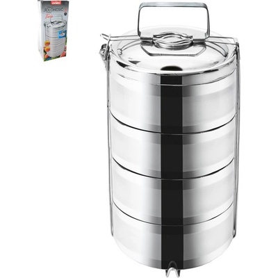 Orion Jídlonosič termo nerez 4 patra, 16 cm 1,1 l - domácí potřeby