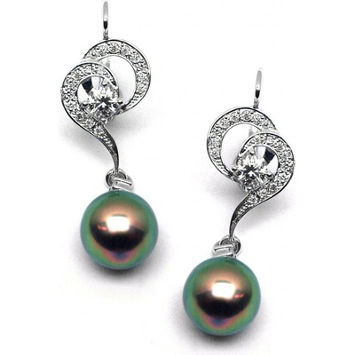 Klenoty Budín diamantové zlaté s tahitskými perlami a diamanty J-28334-17