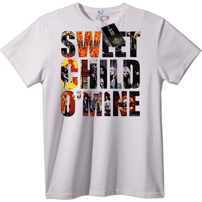 NOONEBRAND Тениска Guns N' Roses Сладко дете мое - M, White