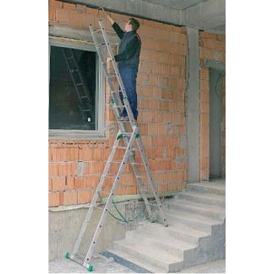 Proteco Žebřík trojdílný multifunkční 3x11 příček 310/455/645 cm