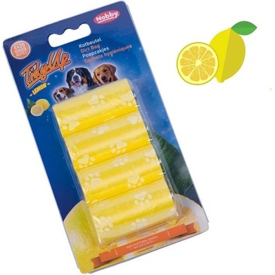 Nobby Sáčky na trus Lemon potlač labky 4 x 20 ks