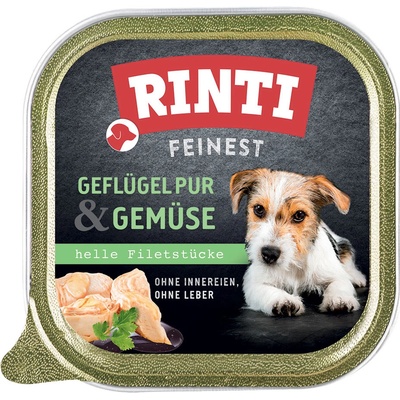 Rinti Feinest Adult Dog hydina a zelenina 11 x 150 g