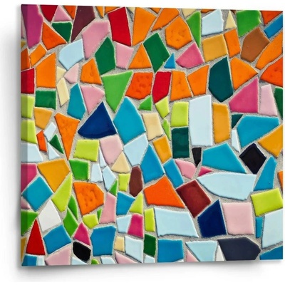 Sablio Obraz Barevná mozaika - 110x110 cm