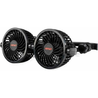 Amio Ventilátor do auta pro opěrku hlavy 12 V, dvojitý