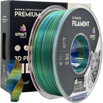 Smart Print FG-S116-E1, 3D филамент, PLA Silk, Tri Color, Red, Blue, Green, 1kg, 1, 75mm (FG-S116-E1)
