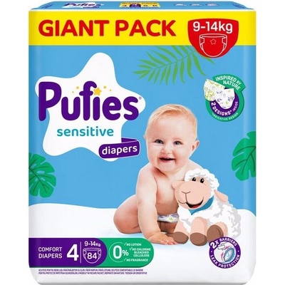 pufies Бебешки пелени Pufies Sensitive размер 4 - 84 броя