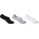 Firetrap 3pk Invisible Sock - Black/Wht/Gry