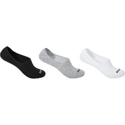 Firetrap 3pk Invisible Sock - Black/Wht/Gry