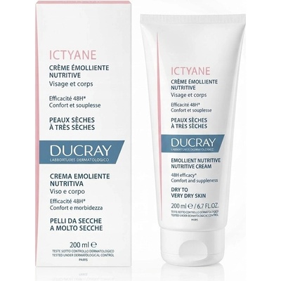 Ducray Ictyane tělový krém pro suchou pokožku Emollient Moisturizing Cream 200 ml