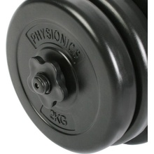 PHYSIONICS Jednoruční činka se závažím, 20 kg