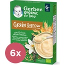 Gerber Organic bezmliečna s príchuťou vanilky 6 x 200 g​