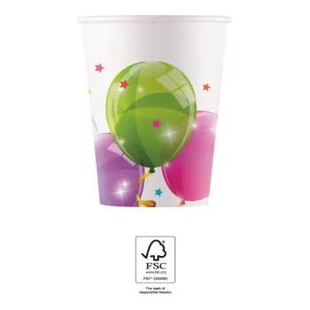 Image 1 of Procos Качествени компостируеми чаши - Блестящи балони 8 бр