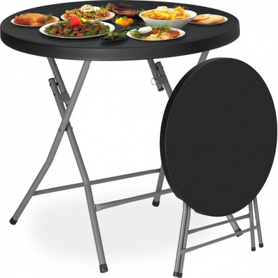 Aga Jídelní kulatý stůl 80 cm bílý – Zbozi.Blesk.cz