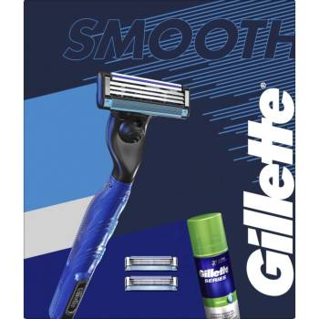 Gillette Mach 3 Start holící strojek + hlavice 2 ks + gel na holení 75 ml dárková sada