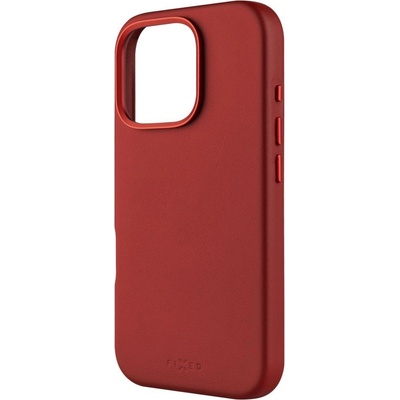 FIXED Калъфи за телефон FIXED MagLeather с поддръжка на MagSafe за Apple iPhone 16 Pro, червени FIXLM-1402-RD (FIXLM-1402-RD)