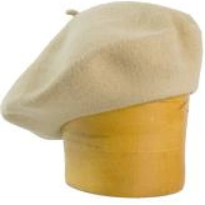 Karpet dámský baret vlněný světle béžový