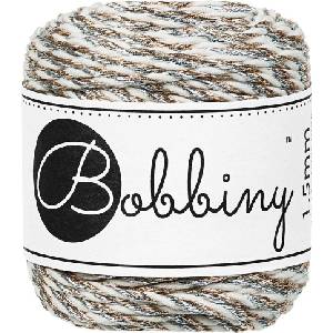 Bobbiny 3PLY Macramé Rope 1, 5 mm 35 m Holiday Sparkle юта (TD-E065)