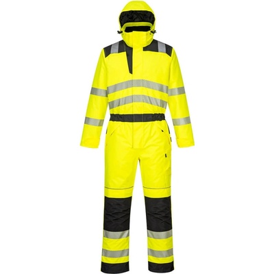 Portwest PW352 zimná reflexná kombinéza žltá-čierna XL