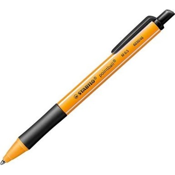STABILO pointball 10бр/опаковка черна химикалка с бутон 6030/46B10 (6030/46B10)
