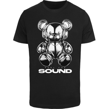 Mister Tee Тениска Feel The Sound Chrome Bear Tee black XXLUB-MT3712-00007 - Тъмносив, размер 4XL