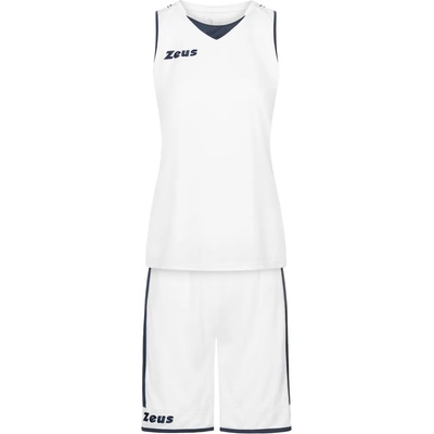 Zeus Дамски къси панталони Zeus Kit Flora Women Basketball Jersey with shorts white