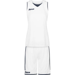 Zeus Дамски къси панталони Zeus Kit Flora Women Basketball Jersey with shorts white