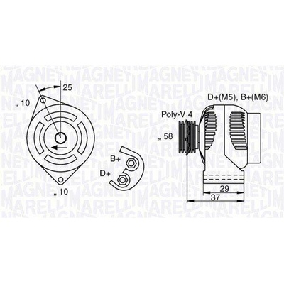 generátor MAGNETI MARELLI 063341658010
