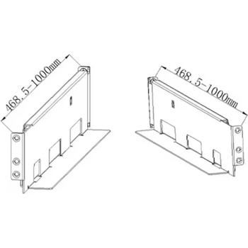 Hikvision Кит за Рак Монтаж на Батерийни Пакети Hikvision Glisiera-UPS-R 4-post (Glisiera-UPS-R)