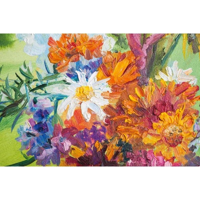 Dimex MS-5-2015 Vliesová fototapeta Malba Barevná kytice rozměry 375 x 250 cm