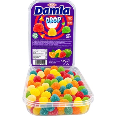Tayas Damla ovocné želé bonbony s ovocnou šťávou 300 g