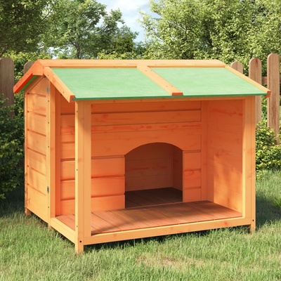 vidaXL Psí bouda hnědá 96 x 87 x 80,5 cm masivní borové dřevo 9799.172264
