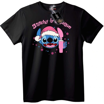 NOONEBRAND Тениска Stitchy & Suggie - 7XL, Black