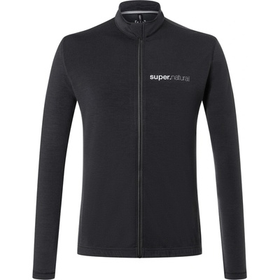 super.natural Gravier Warm Jet Black dlouhý rukáv pánský