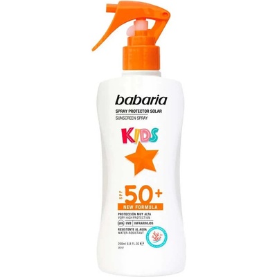 Babaria Kids Sunscreen Spray SPF50+ 200ml - Clear (White / Orange)