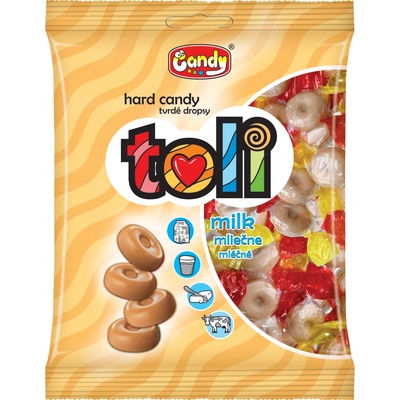 Candy Toli tvrdé mléčné bonbóny 300 g