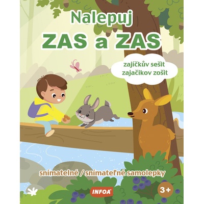 Nalepuj ZAS a ZAS Zajíčkův sešit / zajačikov zošit snímatelné / snímateľné samolepky