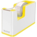 Leitz WOW Odvíječ pásky bílo-žlutá / Na pásky do 19 mm x 33 m