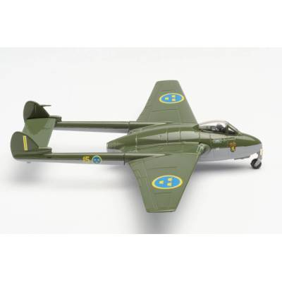 Herpa Vampire J 28B FB.50 Royal Swedish Air Force F 15 Hälsinge Air Force Wing Söderhamn Air Base 1:72