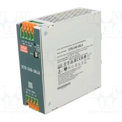 MEAN WELL XTR-240-36LA Napájecí zdroj: spínaný; na lištu DIN; 240W; 36VDC; 0÷6,66A; OUT: 1