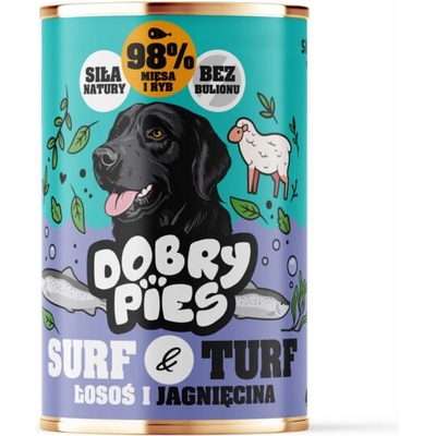 Dobry Pies Surf & Turf Salmon and lamb 400 g