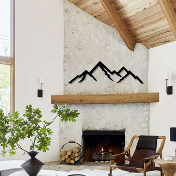 Image 1 of Decono Метална Декорация Планински Върхове