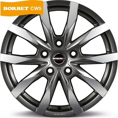Borbet CW5 7,5x18 5x108 ET45 mistral anthracite gloss
